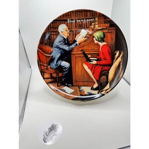 Stop Being Poor Decorative Plate